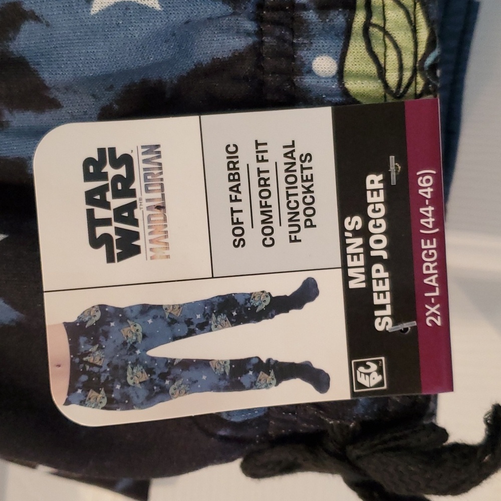 Mandalorian 2XL Baby Yoda Sleep Lounge Pants New